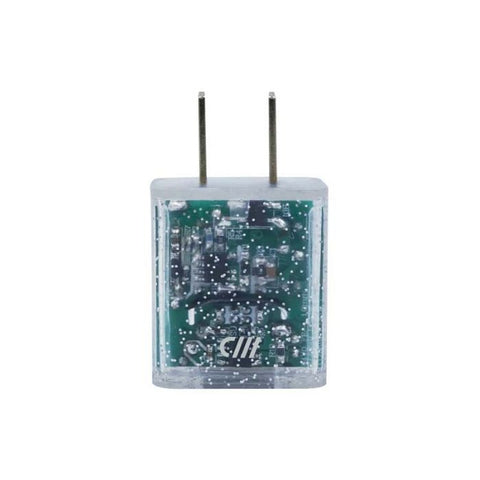 Candywirez Dual USB Port Wall Charger Clear