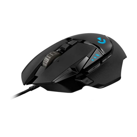 Logitech G502 HERO Mouse de Hasta 16,000 DPI, Botones Programables, Peso Ajustable, con Iluminación RGB para Gaming - Negro