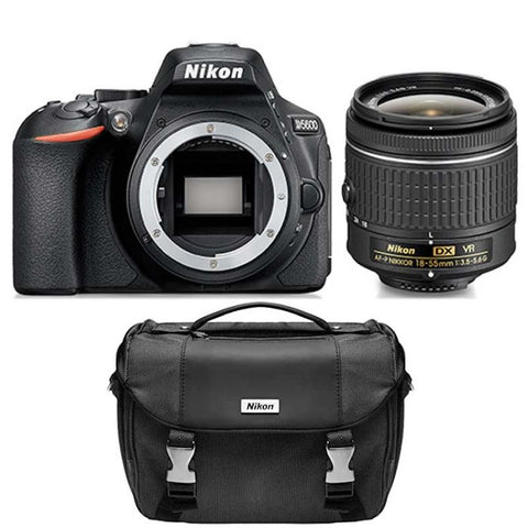 Camára Digital Nikon D5600 24.2MP + 18-55mm Lente + Estuche - Negro