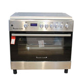Estufa a Gas de 36" SilverFlame con 6 Quemadores Tapa de Vidrio