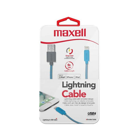 Marca: MAXELL, CABLES, Cable Maxell USB a Lightning 6 ft - Multicolor