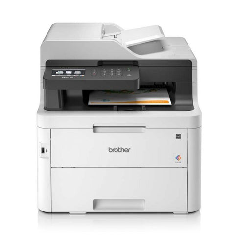 Marca: BROTHER, IMPRESORAS, Impresora Multifuncional Laser color BROTHER MFCL3750C WiFi con fax, red cableada e impresión automática a doble cara - blanco
