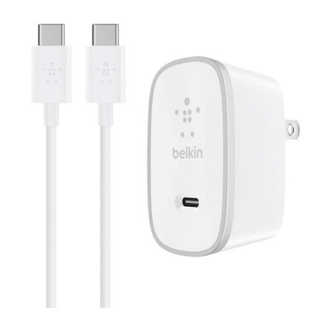 CARGADOR DE CASA BELKIN CABLE USB-C A USB-C (USB TYPE-C)