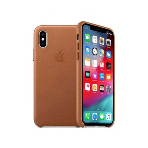 Funda Leather case Apple iphone xs- Chocolate