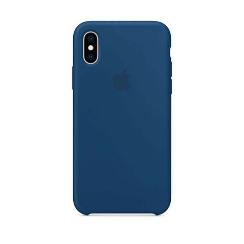 Funda Silicone Apple Para Iphone Xs Azul