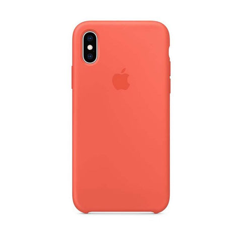 Funda Silicone Apple Para Iphone Xs Naranja