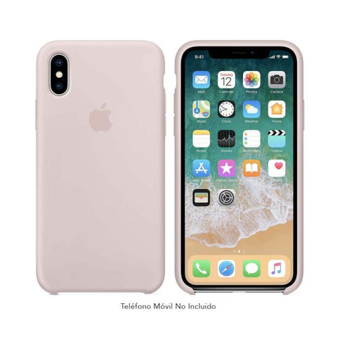 Funda De Silicona Para Apple iPhone XS - Rosado