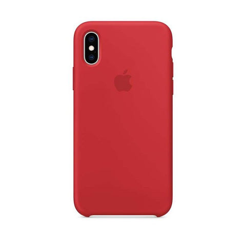 Funda De Silicona Para Apple iPhone XS - Rojo