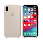 Funda De Silicona Para Apple iPhone XS - Gris