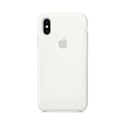 Funda De Silicona Para Apple iPhone XS - Blanco