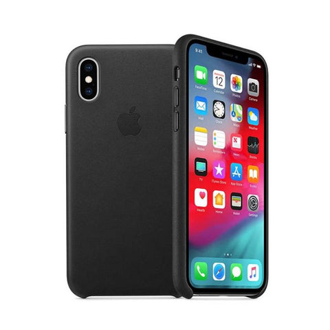 Funda Leather case Apple iphone xs max- negra