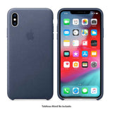 Funda Leather case Apple iphone xs max- Azul