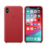 Funda De Cuero Para Apple iPhone XS - Rojo