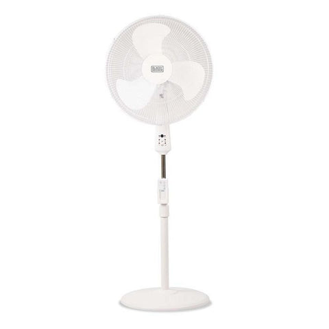 Marca: BLACK AND DECKER, ABANÍCOS, ABANICO DE PIE BLACK + DECKER BFSR118W 18" CONTROL REMOTO - BLANCO