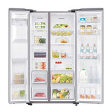 Marca: SAMSUNG, REFRIGERADORA SIDE BY SIDE, Refrigeradora Side By Side Samsung 22 cu.ft. | Digital Inverter - Gris