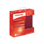 Marca: TOSHIBA, DISCO DURO EXTERNO, DISCO DURO PORTÁTIL TOSHIBA CANVIO ADVANCE 1TB USB 3.0 - RED