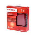 Marca: TOSHIBA, DISCO DURO EXTERNO, DISCO DURO PORTÁTIL TOSHIBA CANVIO ADVANCE 1TB USB 3.0 - RED