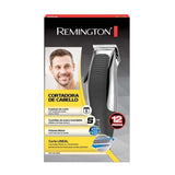 Marca: REMINGTON, MÁQUINAS PARA CORTAR CABELLO, Maquina para cortar Cabello Remington De 12 Piezas Modelo HC1080-Negra