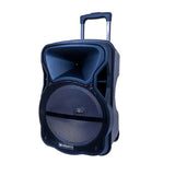 Bocina Nisato de Subwoofer de 12 Bluetooth USB SD FM Remote Control One wired microphone Bateria Recargable 25 Watts RMS