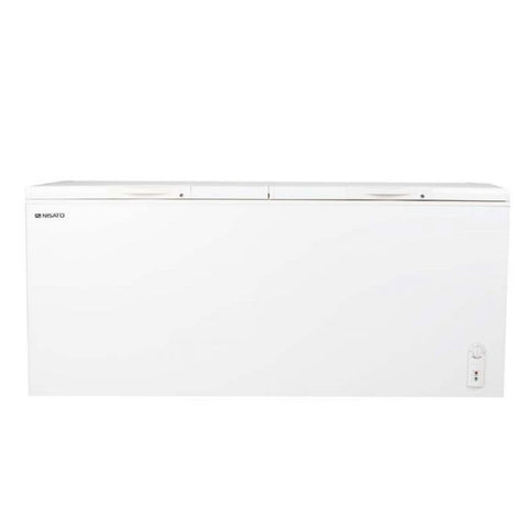 Congelador Nisato de 25cft Doble Accion Blanco con Llave 2 Puertas