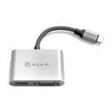 Adaptador USB-C a HDMI y VGA Adam Elements CASA Hub VH1 - Gris