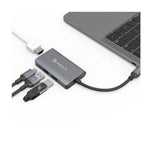 Adaptador Hub USB-C a USB-A con Puerto HDMI Adam Elements CASA A01m - Gris