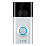 Marca: RING, HOGAR INTELIGENTE, Puerta para timbre Ring con Video Doorbell 2 1080p Batería recargable Motion Sensor - Plateado