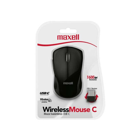 Marca: MAXELL, MOUSE, Mouse Inalámbrico Maxell MOWL-C - Negro