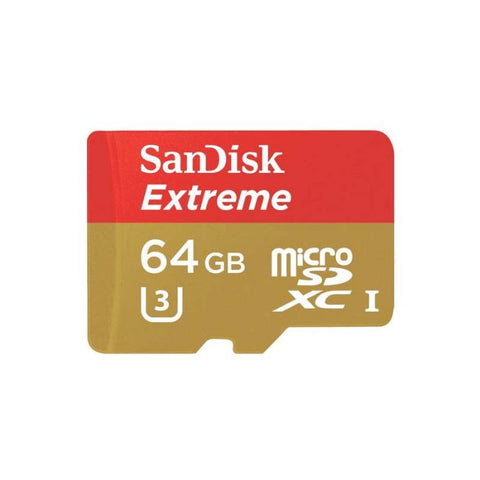 Marca: SANDISK, MEMORIAS MICRO SD, Memoria Micro SD Sandisk Extreme A2 De 64 GB - Dorado