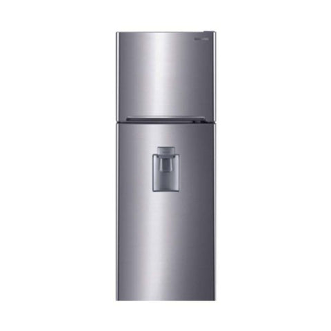 Marca: DAEWOO, REFRIGERADORA UNA Y DOS PUERTAS, Refrigeradora de 14.3p3 Daewoo con dispensador de agua - Glam Silver