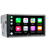 Double DIN Mechless 7 LCD CarPlay Android Auto MP3 iPod iPhone Control Rear USB Bluetooth 60Wx4