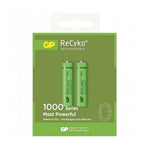 GP ( GP100AAAHCLAC2) | 3919 ReCyko | Rechargable Battery | Serie 1000 AAA | 1000mAh | Verde