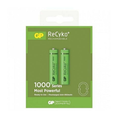 GP ( GP100AAAHCLAC2) | 3919 ReCyko | Rechargable Battery | Serie 1000 AAA | 1000mAh | Verde