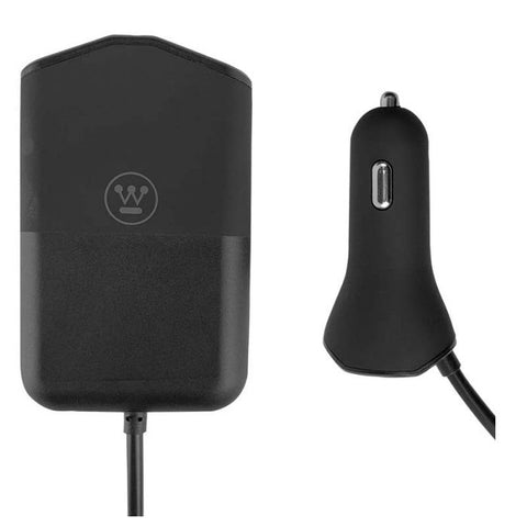 Cargador De Auto Westinghouse 4 Puertos Usb | 9.6A Total - Negro