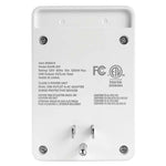 Regulador De Pared Westinghouse 2 Tomacorrientes | 2 Puertos Usb | 2.4A Total | Luces Led Nocturna - Blanco