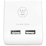 Marca: WESTINGHOUSE, REGULADORES DE VOLTAJE, Regleta Westinghouse 6 Tomacorrientes | 2 Puertos Usb 4.5A Total - Blanco