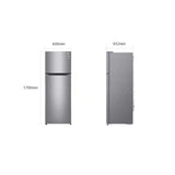 Marca: LG, REFRIGERADORA UNA Y DOS PUERTAS, Refrigeradora Inverter Top Freezer LG 11 cu.ft. | Multi Air Flow | Compresor Lineal - Gris