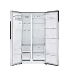 Marca: LG, REFRIGERADORA SIDE BY SIDE, Refrigeradora Inverter Side by Side LG 22 cu.ft | Moist Balance Crisper | Smart Diagnosis - Gris