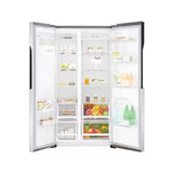 Marca: LG, REFRIGERADORA SIDE BY SIDE, Refrigeradora Inverter Side by Side LG 22 cu.ft | Moist Balance Crisper | Smart Diagnosis - Gris