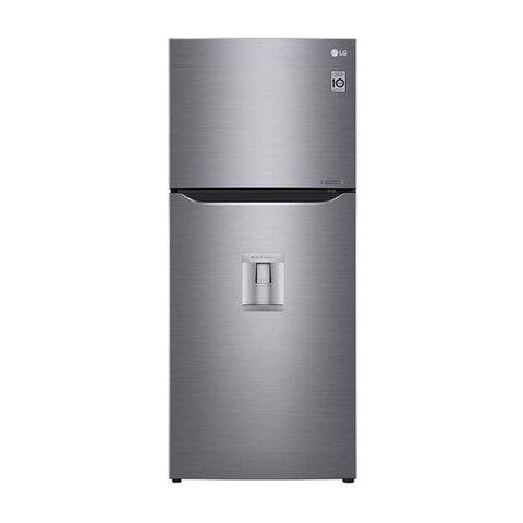Marca: LG, REFRIGERADORA UNA Y DOS PUERTAS, Refrigerador Inverter Top Freezer LG 14 cu.ft. | Smart Diagnosis | Despachador De Agua - Gris