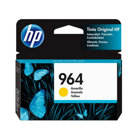 Marca: HP, CONSUMIBLES PARA IMPRESIÓN, Cartucho de tinta HP 964 amarillo original (3JA52AL)