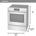 Marca: FRIGIDAIRE, ESTUFAS ELÉCTRICAS, Estufa Eléctrica Frigidaire 4 Quemadores 30Pulg Acero