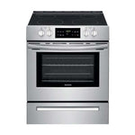 Marca: FRIGIDAIRE, ESTUFAS ELÉCTRICAS, Estufa Eléctrica Frigidaire 4 Quemadores 30Pulg Acero