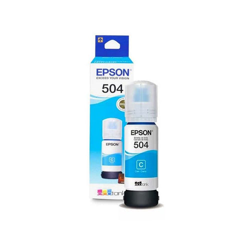 Marca: EPSON, CONSUMIBLES PARA IMPRESIÓN, Tinta Original Epson T504- Cyan