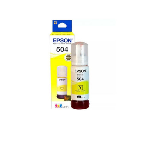 Marca: EPSON, CONSUMIBLES PARA IMPRESIÓN, Tinta original Epson T504- Amarillo