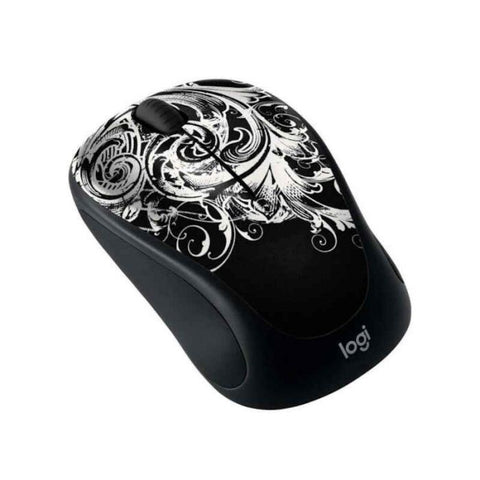Marca: LOGITECH, MOUSE, Mouse inalámbrico LOGITECH 910005348 con receptor unificado Dark Fleur - negro