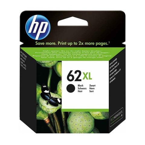 Marca: HP, CONSUMIBLES PARA IMPRESIÓN, Cartucho de tinta HP 62XL Negra Original (C2P05AL)