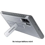 Estuche protector para Samsung Galaxy Note 10+ | Soporte de apoyo | Plateado