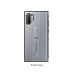 Estuche protector para Samsung Galaxy Note 10+ | Soporte de apoyo | Plateado