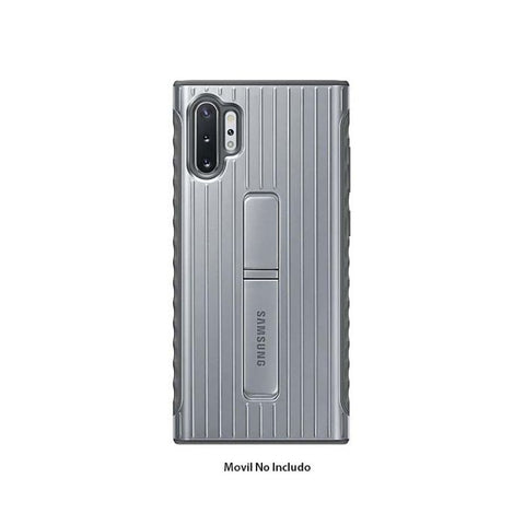 Estuche protector para Samsung Galaxy Note 10+ | Soporte de apoyo | Plateado